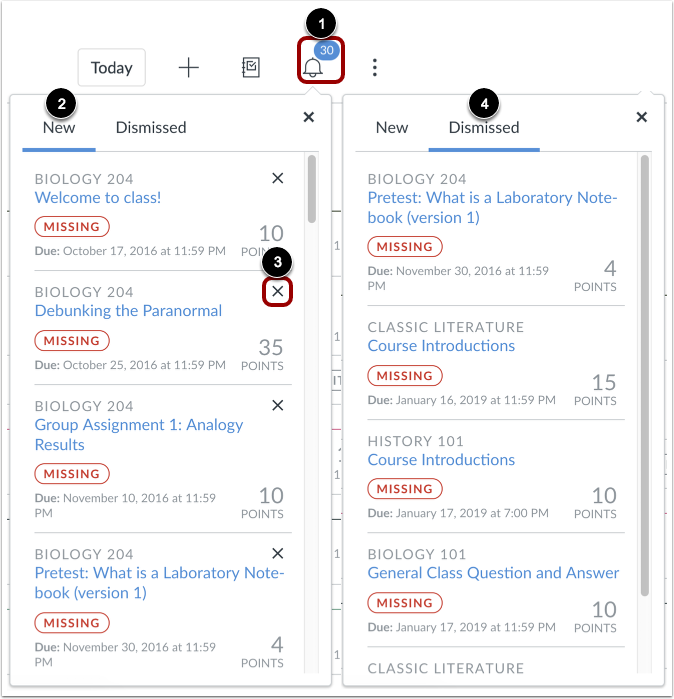 查看警报菜单 (Alerts Menu)