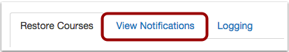 Open View Notifications